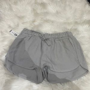 Grey linen sweat shorts NEVER WORN